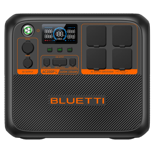 BL-AC200PL, Bluetti prijenosna baterija, velika kapaciteta 2304 Wh, izlazna snaga 2400 W max. 