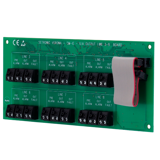 CM-IE, rele kartica za detektore 3 do 8, za CLI kontroler, isporučuje informacije o statusu detektora 