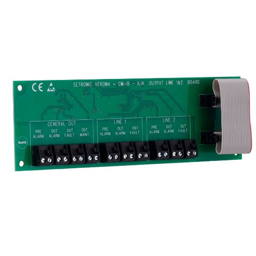 CM-IB, Relejna kartica za CLI kontroler, Omogućuje nadzor do dva detektora