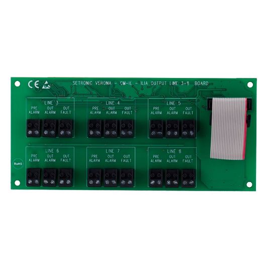 CM-IE, Relejna kartica za detektore 3 do 8, za CLI kontrolere, Pruža informacije o statusu detektora