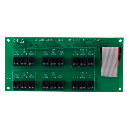 CM-IE, rele kartica za detektore 3 do 8, za CLI kontroler, isporučuje informacije o statusu detektora 