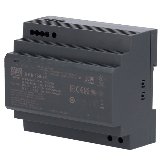 DC48V3A-DIN, napajanje, DC izlaz 48 V / 3,2 A / 150 W, 2 izlaza 