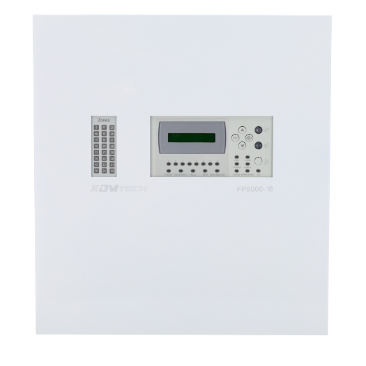 DMT-FP9000-16-EN, konvencionalni centralni sustav 16 zona s LCD zaslonom, 2 sirenska izlaza 