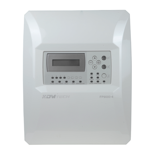 DMT-FP9000-4-EN, konvencionalni centralni sustav 4 zone s LCD zaslonom, 2 sirenska izlaza 