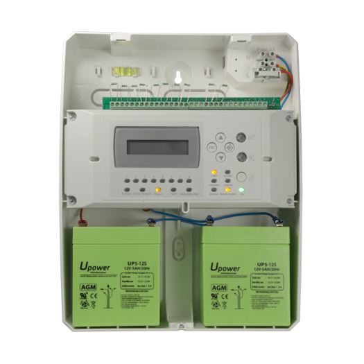 DMT-FP9000-8-EN, konvencionalni centralni sustav za 8 zona s LCD zaslonom, 2 sirenska izlaza 