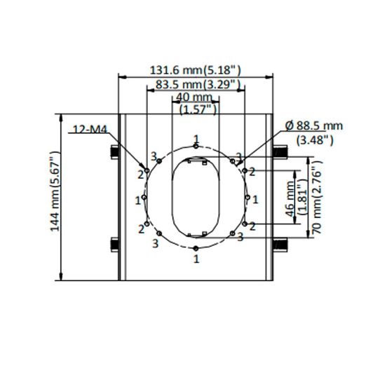 DS-1275ZJ-S-SUS, Nosač za montažu na stup, Za bullet kamere, Raspon promjera 67~127 mm