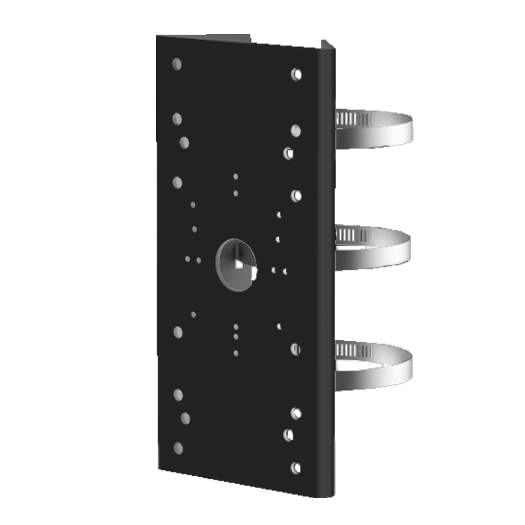 DS-1275ZJ-SUS-BLACK, nosač za montažu na stup, za bullet kamere, raspon promjera 67–127 mm 