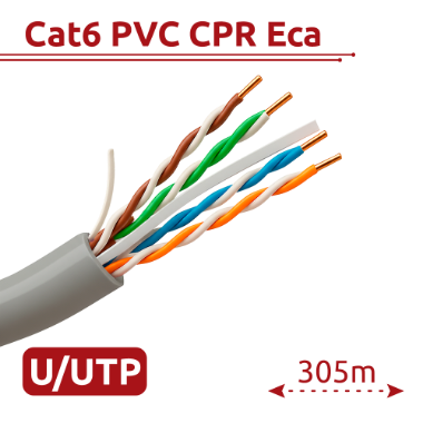 DS-1LN6-UE-W, Hikvision UTP kabel kategorije 6, OFC vodič, 99,5% bakra 