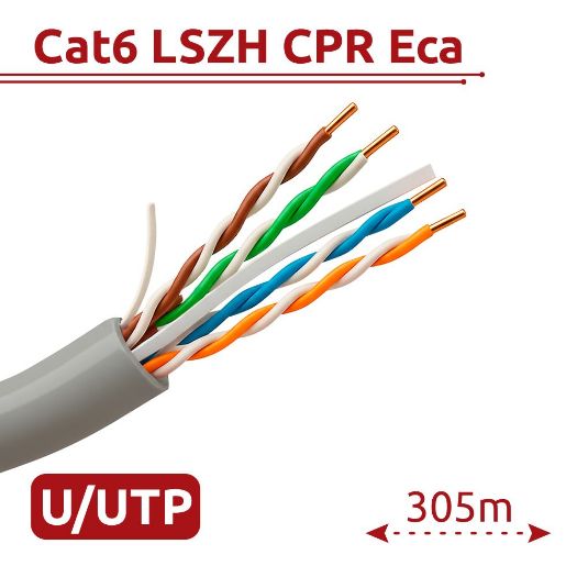 DS-1LN6UEL5/White 305m, Hikvision UTP kabel kategorije 6, Bezkiselični vodič, 99, 5% bakar