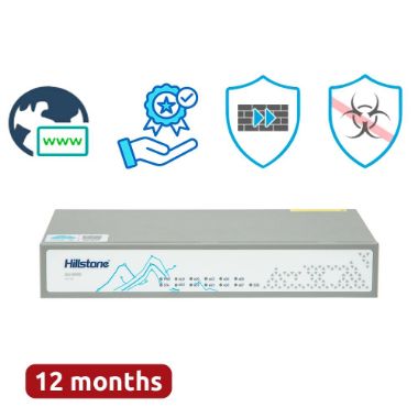 HILL-SG-6000-A1000-HWBDL1-IN12, Hillstone Networks NGFW, Hardver + 1 godina usluge Plus