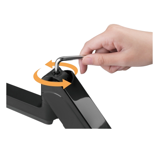 LDT48-C024, podrška za dva monitora, montaža na stol, maksimalno opterećenje 9 kg po ruci 