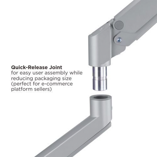 LDT62-C012P, monitor arm, montaža na stol, maksimalno opterećenje 9 kg, nagib 