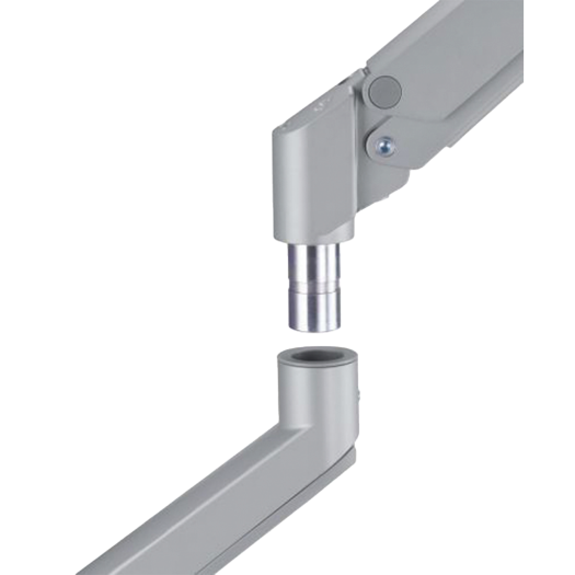 LDT62-C024P-SIVA, Podrška za dva monitora, Montaža na stol, Maksimalno opterećenje 9 kg po ruci 