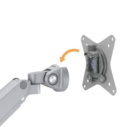 LDT62-C024P-GREY, Podrška za dva monitora, Instalacija na stolu, Maksimalno opterećenje 9 Kg/krak