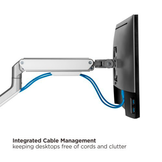 LDT63-C012-SILVER, Monitorna ruka, montaža na stol, maksimalno opterećenje 9 kg 