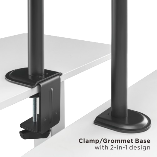 LDT66-C012, monitor arm, montaža na stol, maksimalno opterećenje 9 kg, nagib 