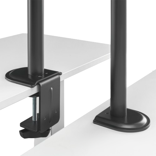 LDT66-C024, dvostruka šipka za monitore, montaža na stol, maksimalno opterećenje 9 kg 