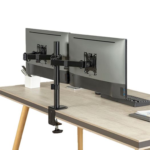 LDT66-C024, Dvostruki stup za monitor, Instalacija na stolu, Maksimalno opterećenje 9 kg, Nagib