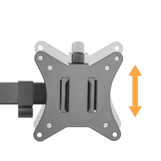 LDT66-C024, Dvostruki stup za monitor, Instalacija na stolu, Maksimalno opterećenje 9 kg, Nagib
