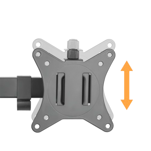 LDT66-C024, dvostruka šipka za monitore, montaža na stol, maksimalno opterećenje 9 kg 