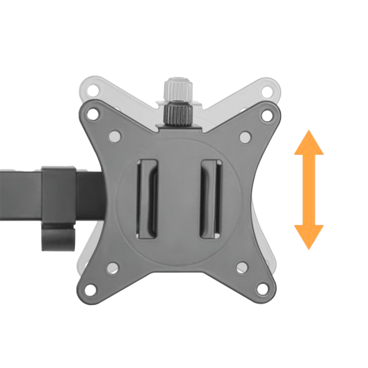 LDT66-T024, stalak za dvostruki monitor, montaža na stol, maksimalno opterećenje 9 kg 