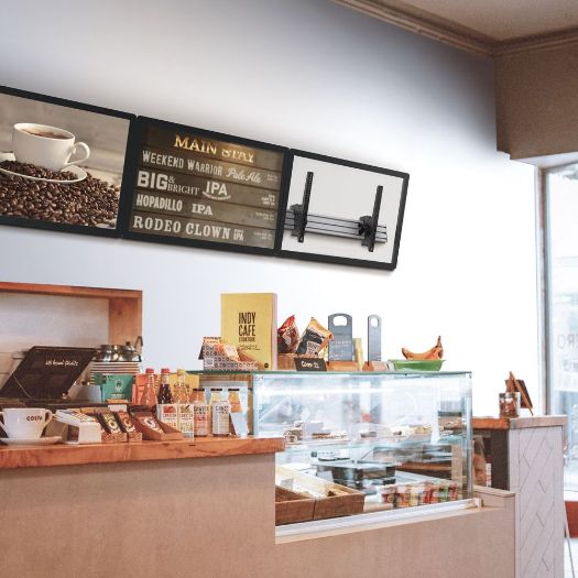 MENUBOARD-3X1, Podrška za videozid, Raspored 3x1, Podržana težina 50 Kg/monitor