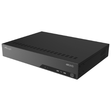MS-N7032-UPH, Milesight 4K PoE NVR serija 7000, maksimalna rezolucija 4K | 32 kanala / 24 PoE priključka 