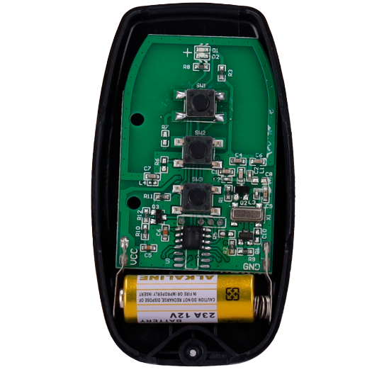 PB-REMOTECONTROL-303, daljinski upravljač za parkirnu rampu, tipke gore, dolje i zaustavljanje 
