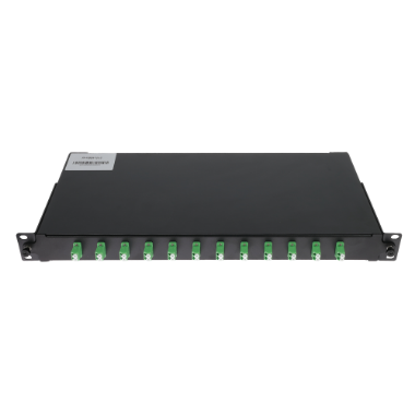 PP-FIBER-12-LC, optički patch panel, 12 LC/APC duplex priključaka, držač spojki (bez pigtail-a) 