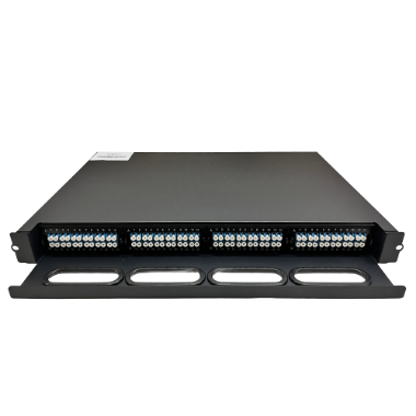 PP-FIBER-4-12, panel za spajanje vlakana, 48 LC Duplex priključaka, 4 kasete, svaka s 12 LC Duplex adaptera 