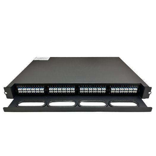 PP-FIBER-4-12, Optička patch ploča, 48 LC dupleksnih portova, 4 kasete s po 12 LC Duplex adaptera