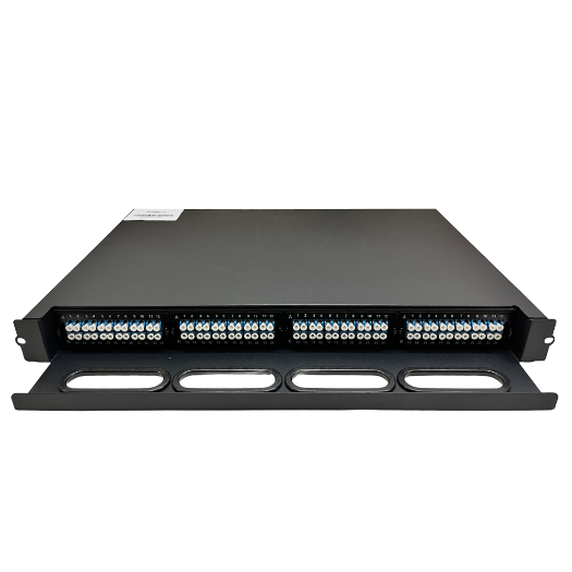 PP-FIBER-4-12, panel za spajanje vlakana, 48 LC Duplex priključaka, 4 kasete, svaka s 12 LC Duplex adaptera 