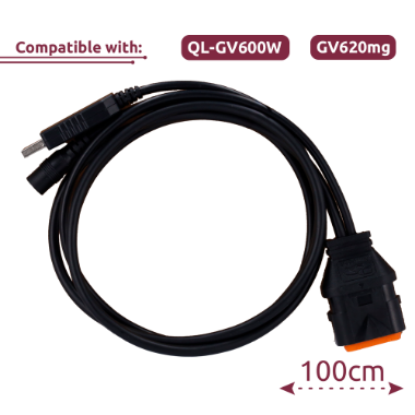 QL-GV600W-UK, konfiguracijski kabel, kompatibilan s QL, GV600W i GV620mg 