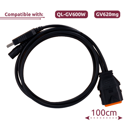 QL-GV600W-UK, konfiguracijski kabel, kompatibilan s QL, GV600W i GV620mg 