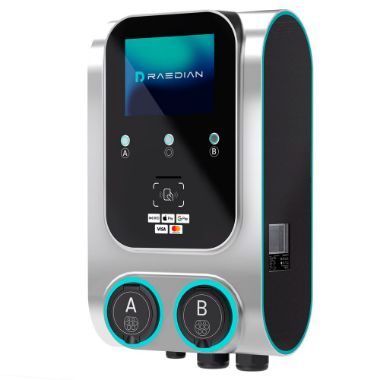 RD-GEMINI-22WD-SS-M1-P2, Dvostruki punjač za električna vozila, Snaga 2x22kW / 32A / Tri