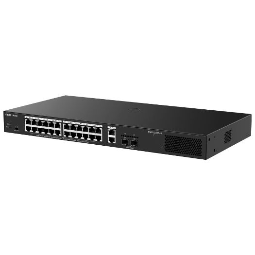 RG-ES228GS-LP, Reyee upravljivi PoE preklopnik u oblaku, 24 PoE 802.3af/at + 2 SFP + 2 uzlazna veza RJ45