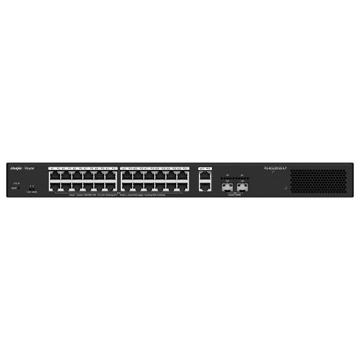 RG-ES228GS-LP, Reyee upravljivi PoE preklopnik u oblaku, 24 PoE 802.3af/at + 2 SFP + 2 uzlazna veza RJ45