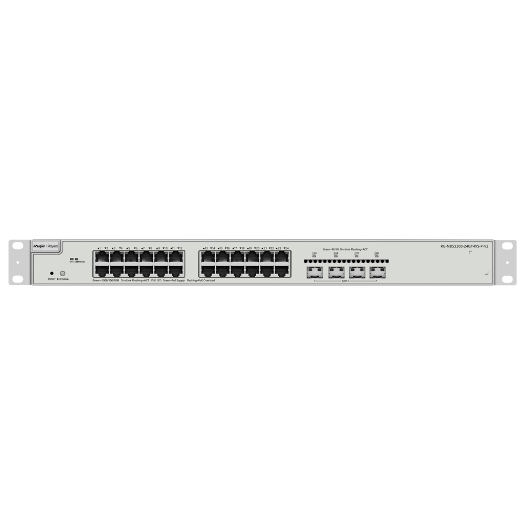 RG-NBS3200-24GT4XS-P-V2, Reyee Switch PoE Cloud Cloud Layer 2+, 24 Gigabit+ PoE, 4 × 10Gbps SFP+ priključka 