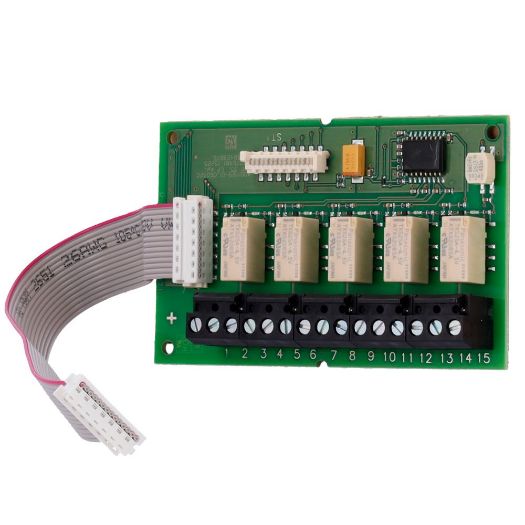 RIM35, Modul relejnog sučelja za ASD 535, Pet konfigurirajućih releja, Modularna montaža u ASD utore 535