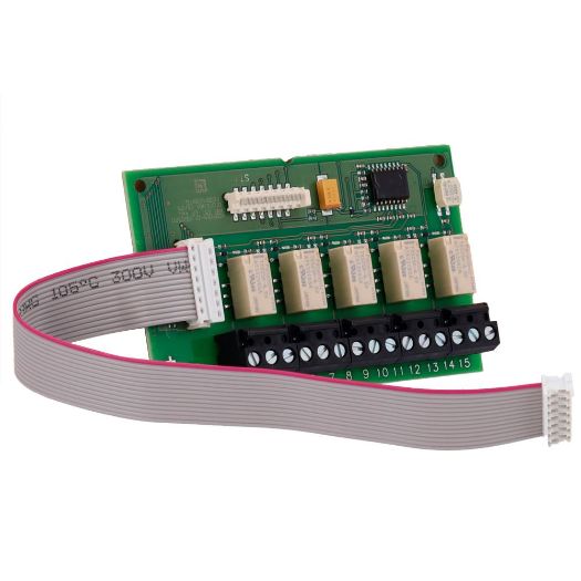 RIM35, Modul relejnog sučelja za ASD 535, Pet konfigurirajućih releja, Modularna montaža u ASD utore 535