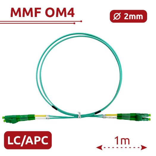 SF-LC-APC-LC-APC-OM4-DX-1M-A, Optički kabel za spajanje, Višemodno vlakno OM4