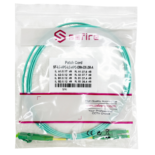 SF-LC-APC-LC-APC-OM4-DX-2M-A, optički kabal za povezivanje, OM4 multimode vlakno 