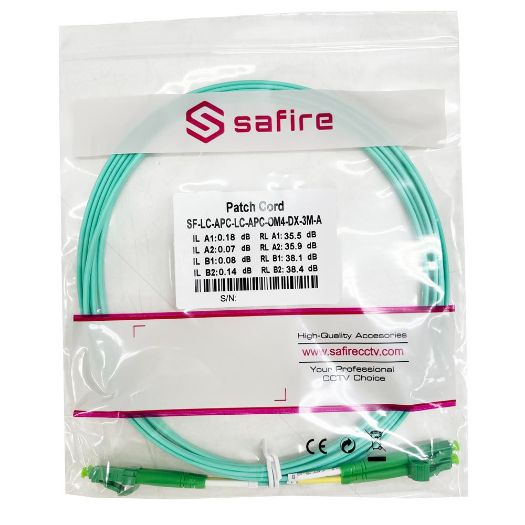 SF-LC-APC-LC-APC-OM4-DX-3M-A, Optički kabel za spajanje, Višemodno vlakno OM4