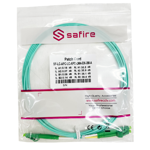 SF-LC-APC-LC-APC-OM4-DX-3M-A, optički kabal za povezivanje, OM4 multimode vlakno 