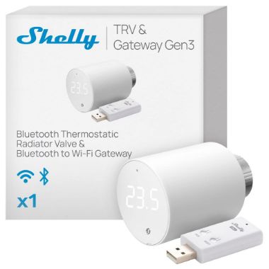SH-BLU-TRVX1-SH-BLU-GATEWAY-GEN3, Shelly BLU TRV x1 + Shelly Blu Gateway Gen3