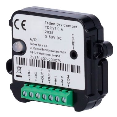 TEDEE-DRYCONTACT, Pribor za ulazno-izlazni modul, Bluetooth komunikacija