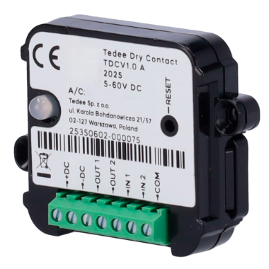 TEDEE-DRYCONTACT, dodatak za ulazno-izlazni modul, Bluetooth komunikacija 