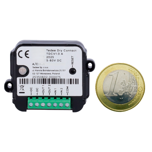 TEDEE-DRYCONTACT, dodatak za ulazno-izlazni modul, Bluetooth komunikacija 