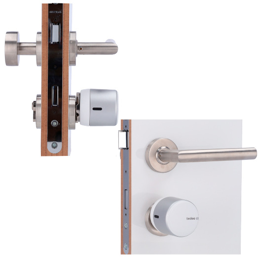 TEDEE-GO2-B, BLE pametni ključ za okretanje brave, nevidljiv izvana, ugradnja bez manipulacije vratima 