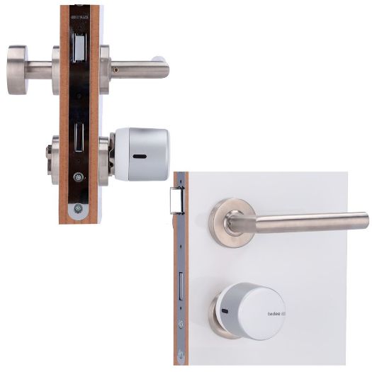 TEDEE-GO2-S, BLE pametna brava s okretanjem ključa, Nevidljivo izvana, Ugradnja bez manipuliranja vratima